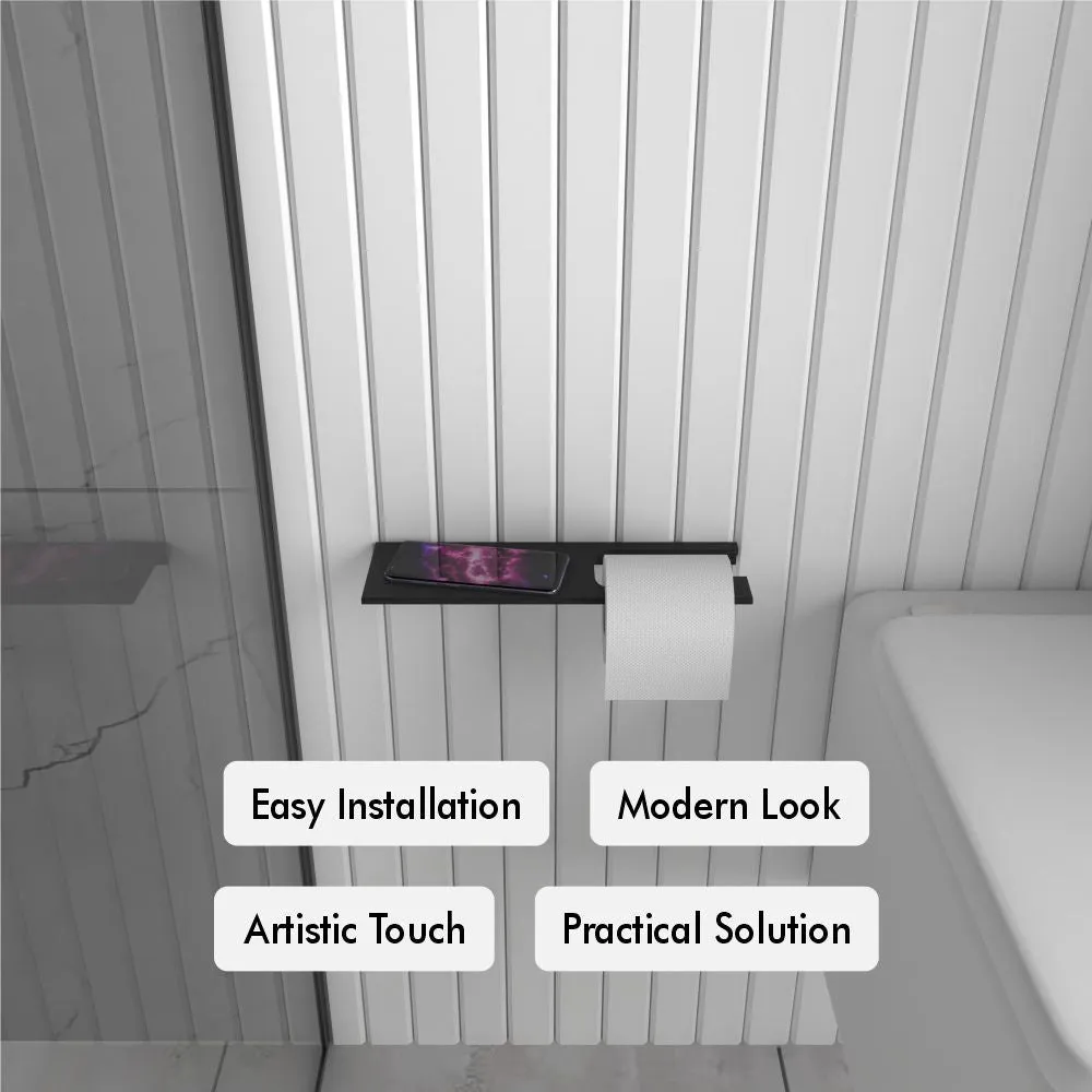 Multifunctional Bathroom Shelf With Toilet Paper Holder