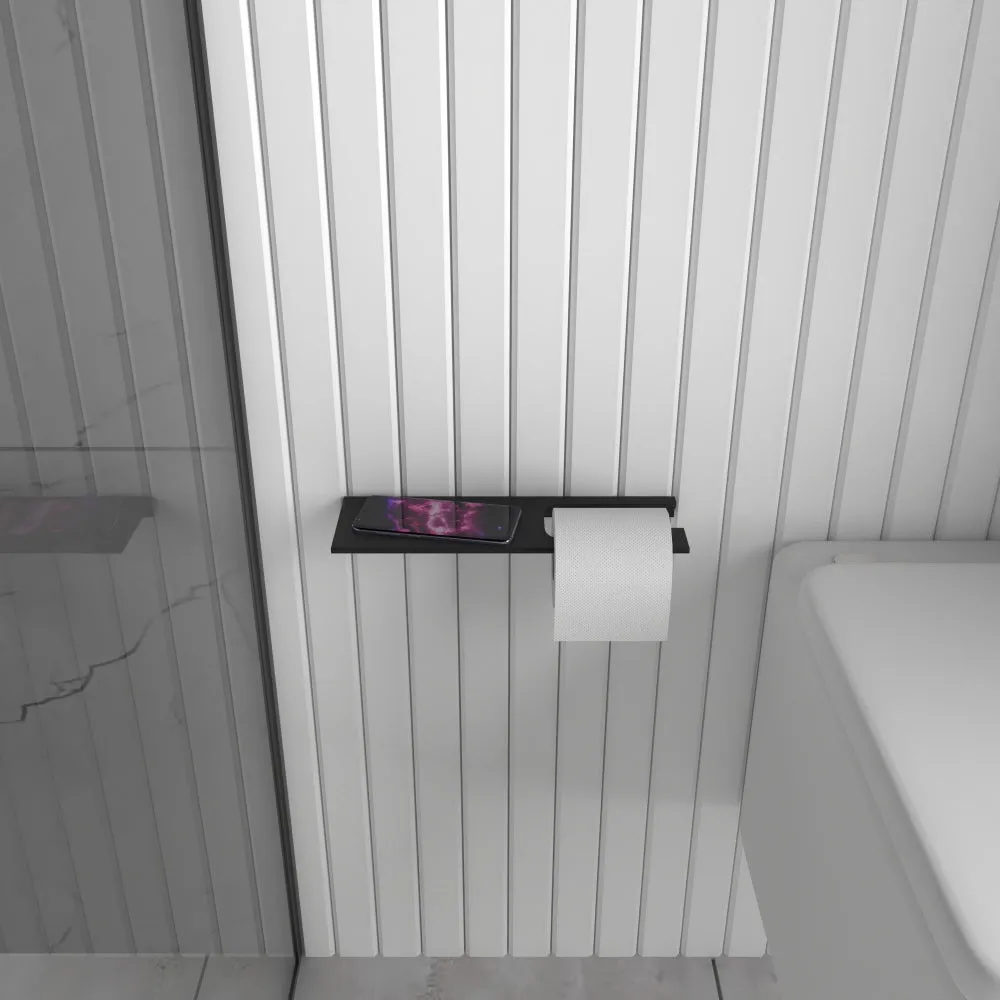 Multifunctional Bathroom Shelf With Toilet Paper Holder