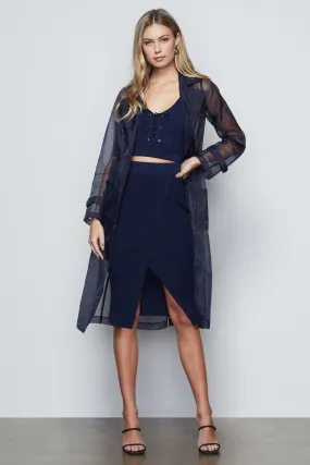 OFF SITE KNIT SKIRT | NAVY001