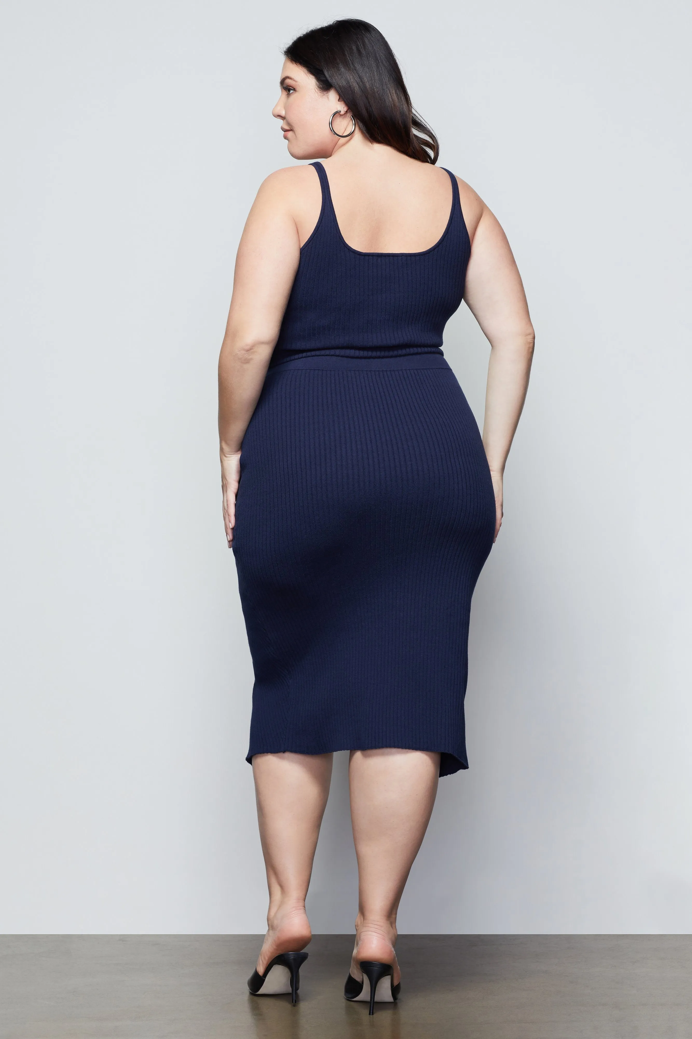 OFF SITE KNIT SKIRT | NAVY001