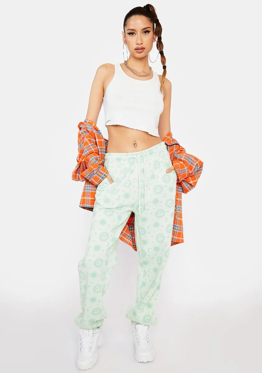 Pale Green Megan Joggers