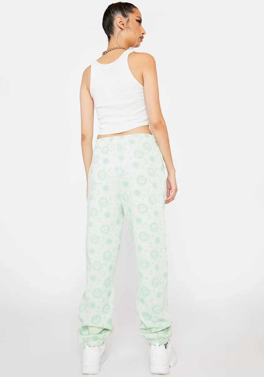 Pale Green Megan Joggers