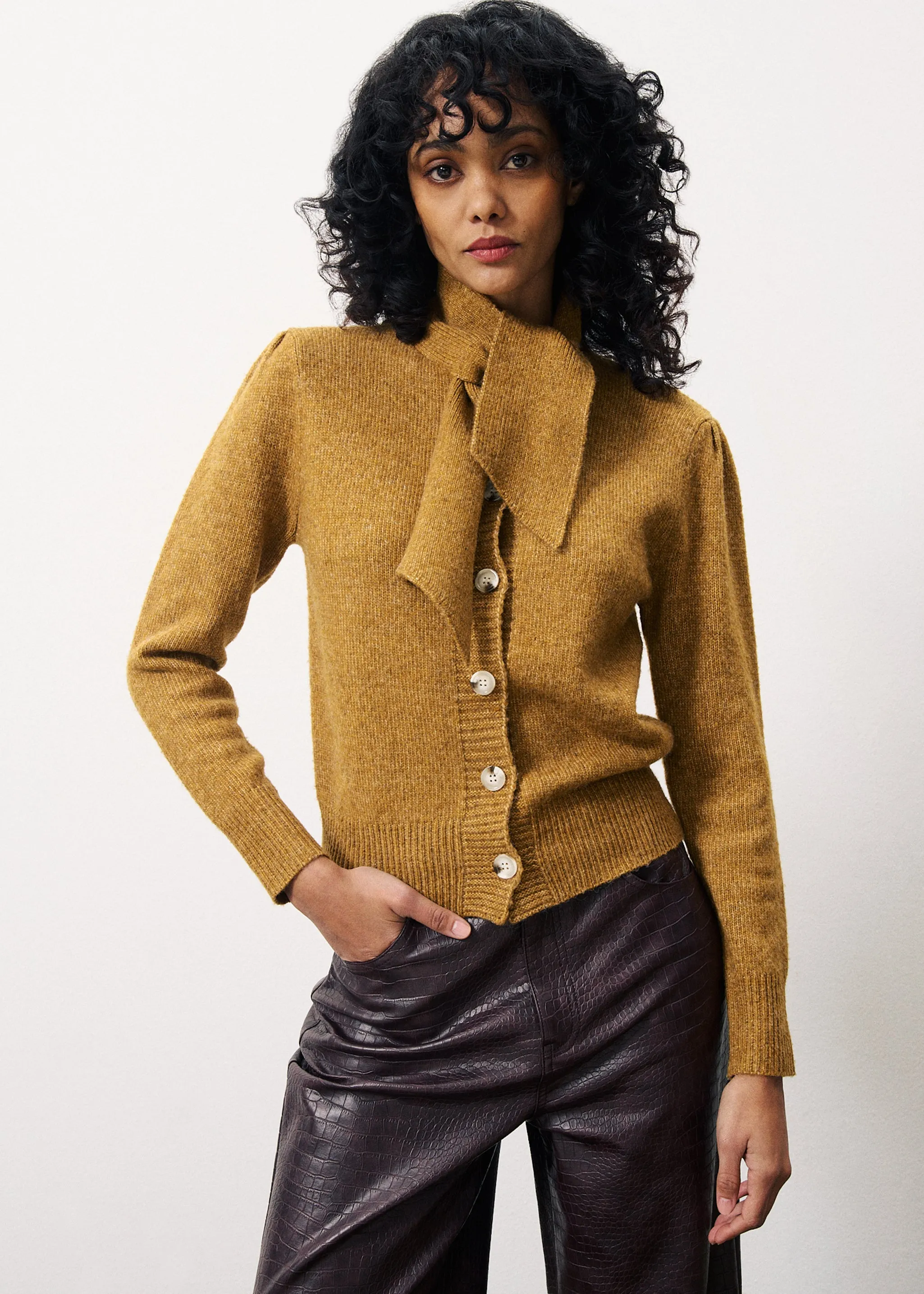 Perline Cardigan Camel