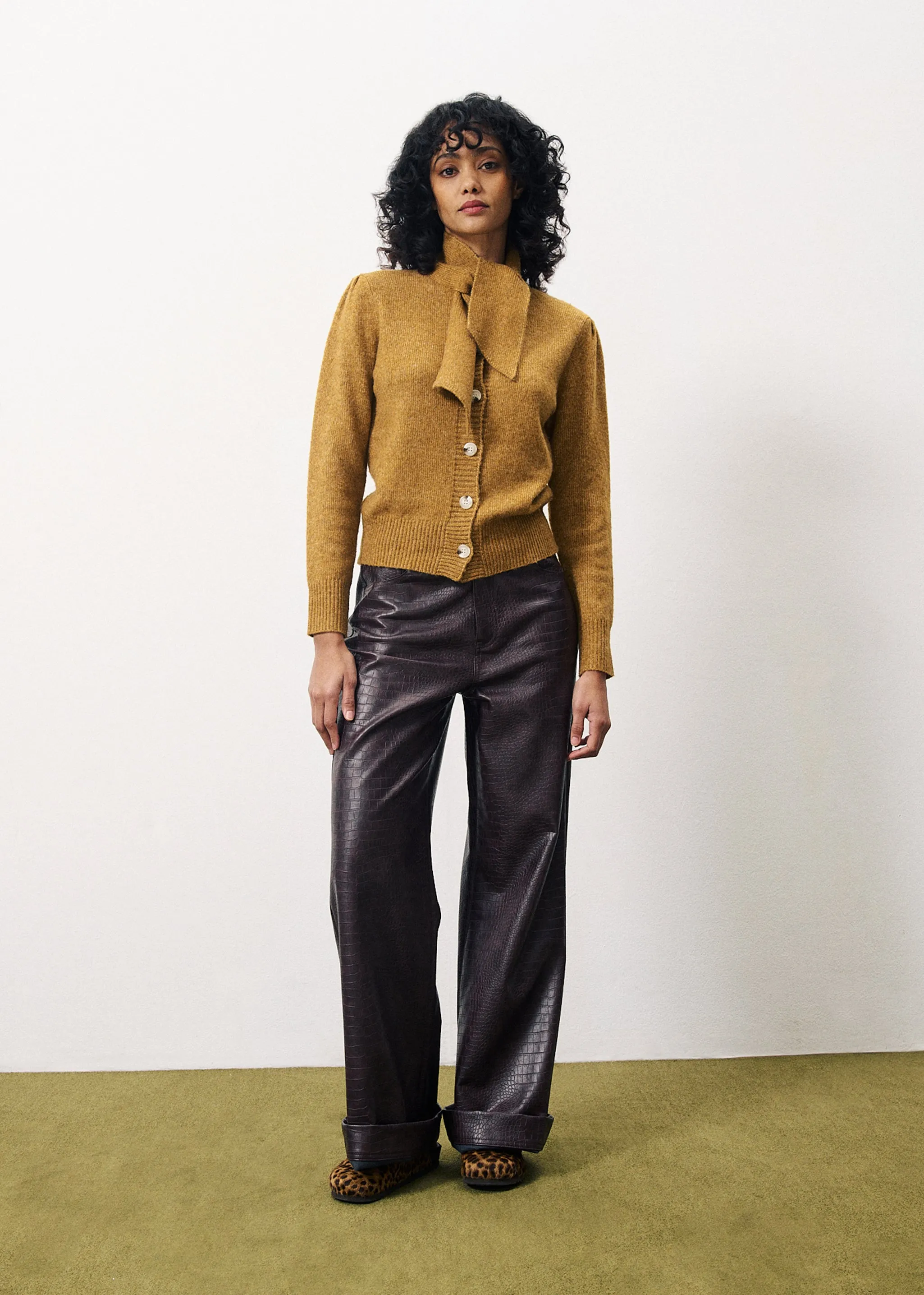 Perline Cardigan Camel