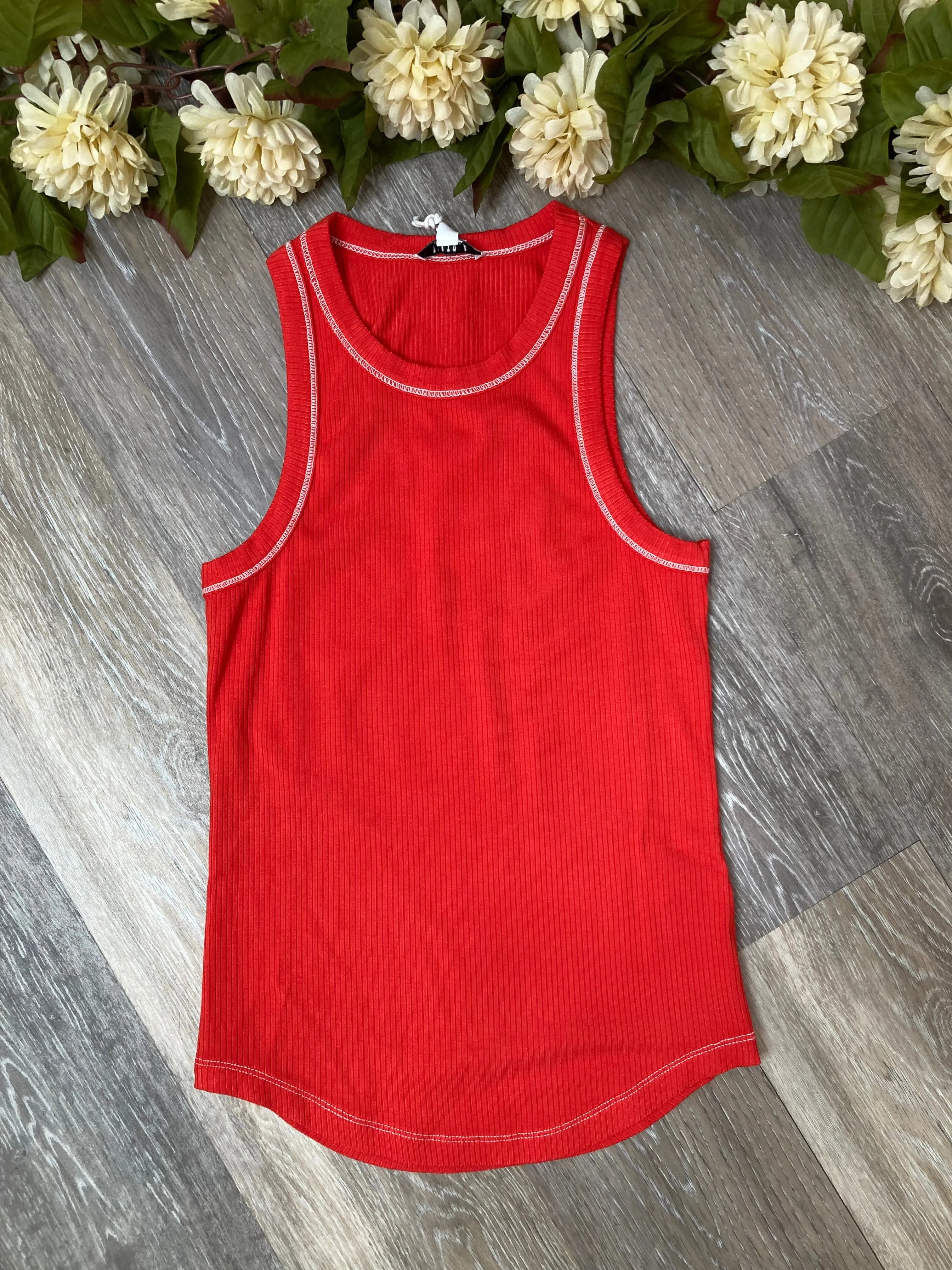 PIS Blake Tank Top in Cherry