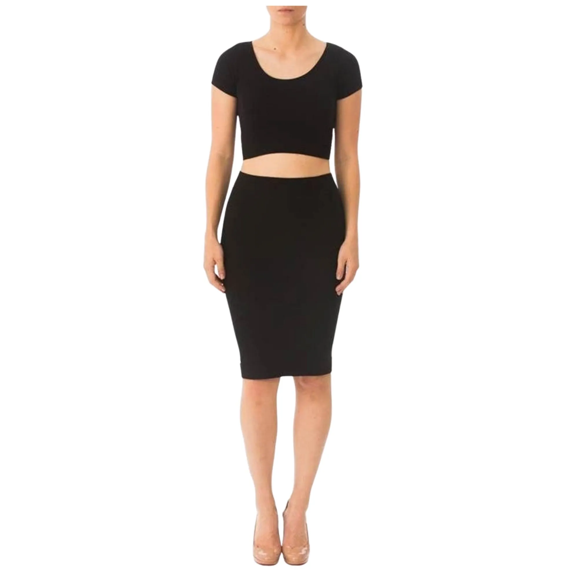 Plus Size Black Pencil Skirt, Lightweight & Stretchy Pencil Skirt, Modest Skirt, 1X Black Pencil Skirt, 2X Black Pencil Skirt, tznius, Midi