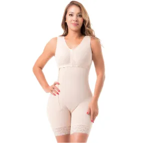 Postpartum C-Section and Post-Surgery BBL Support with Built-in Bra, High Back & Medium Compression Fajas Sonryse 053ZL