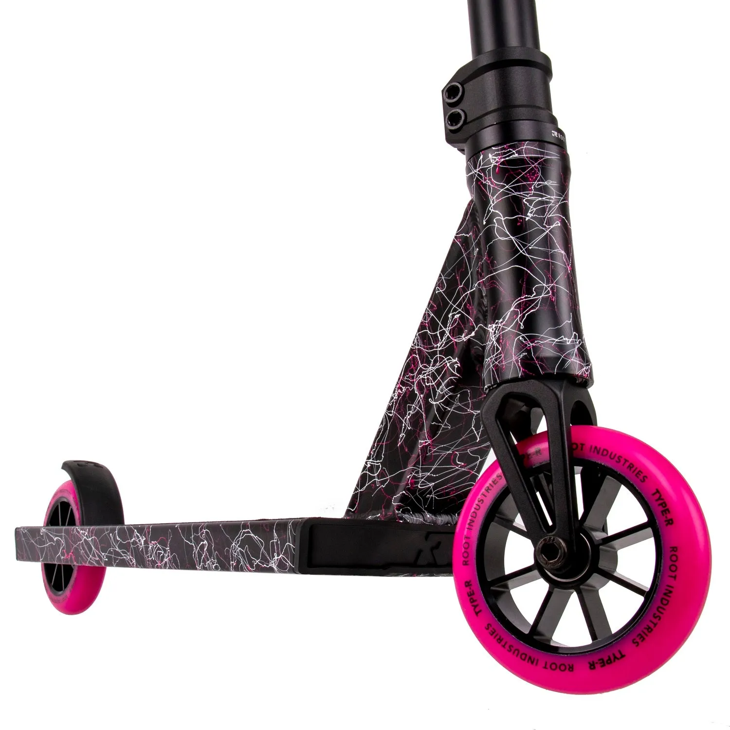 Root Industries Type R Complete Scooter - Black/Pink/White