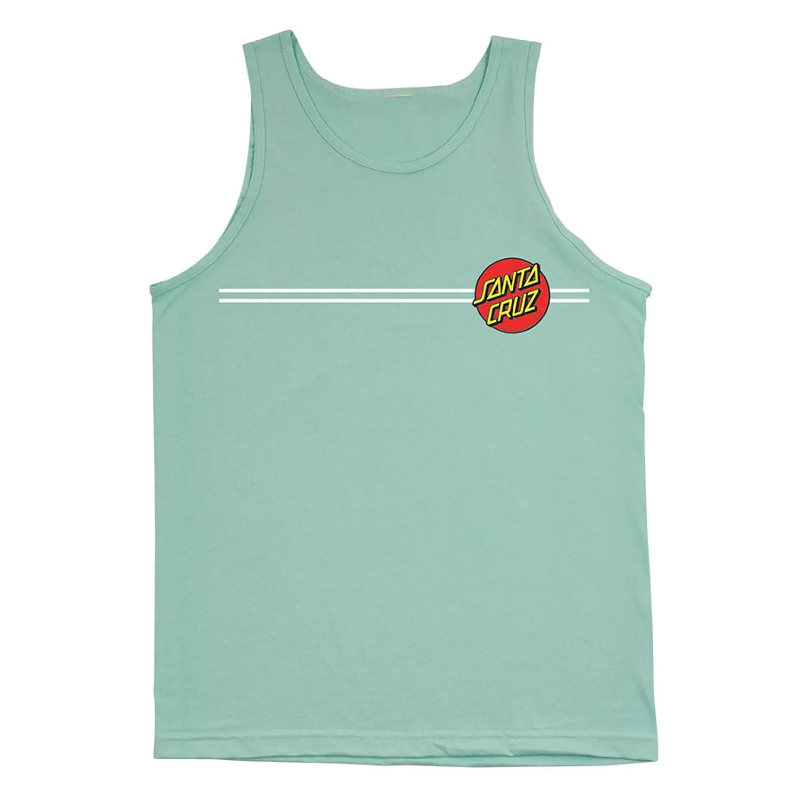 Santa Cruz Classic Dot Tank T-Shirt Celadon