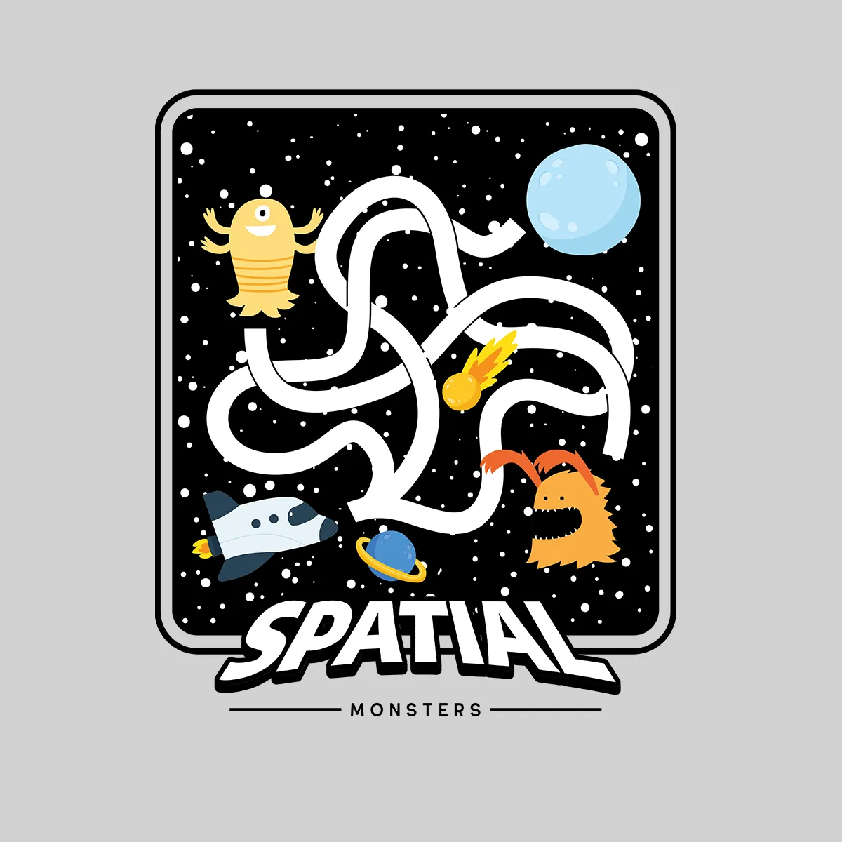 Space Retro Spatial Monster Game Shooter Unisex Black Tank Top