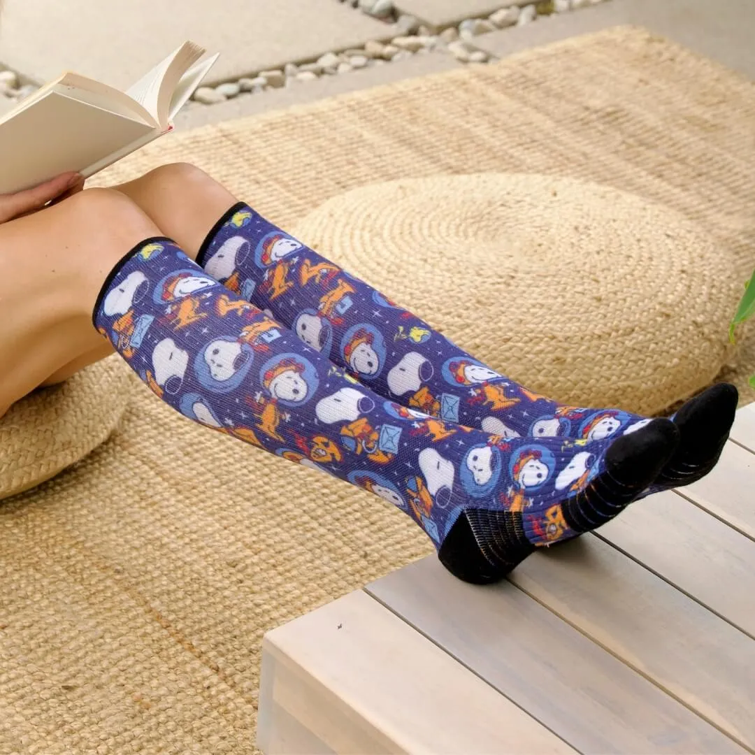 Space Snoopy Compression Socks