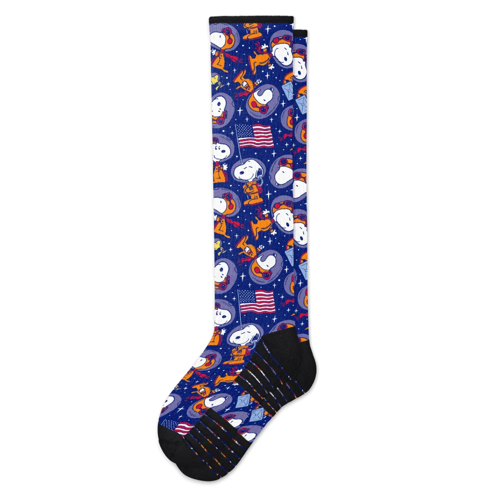 Space Snoopy Compression Socks