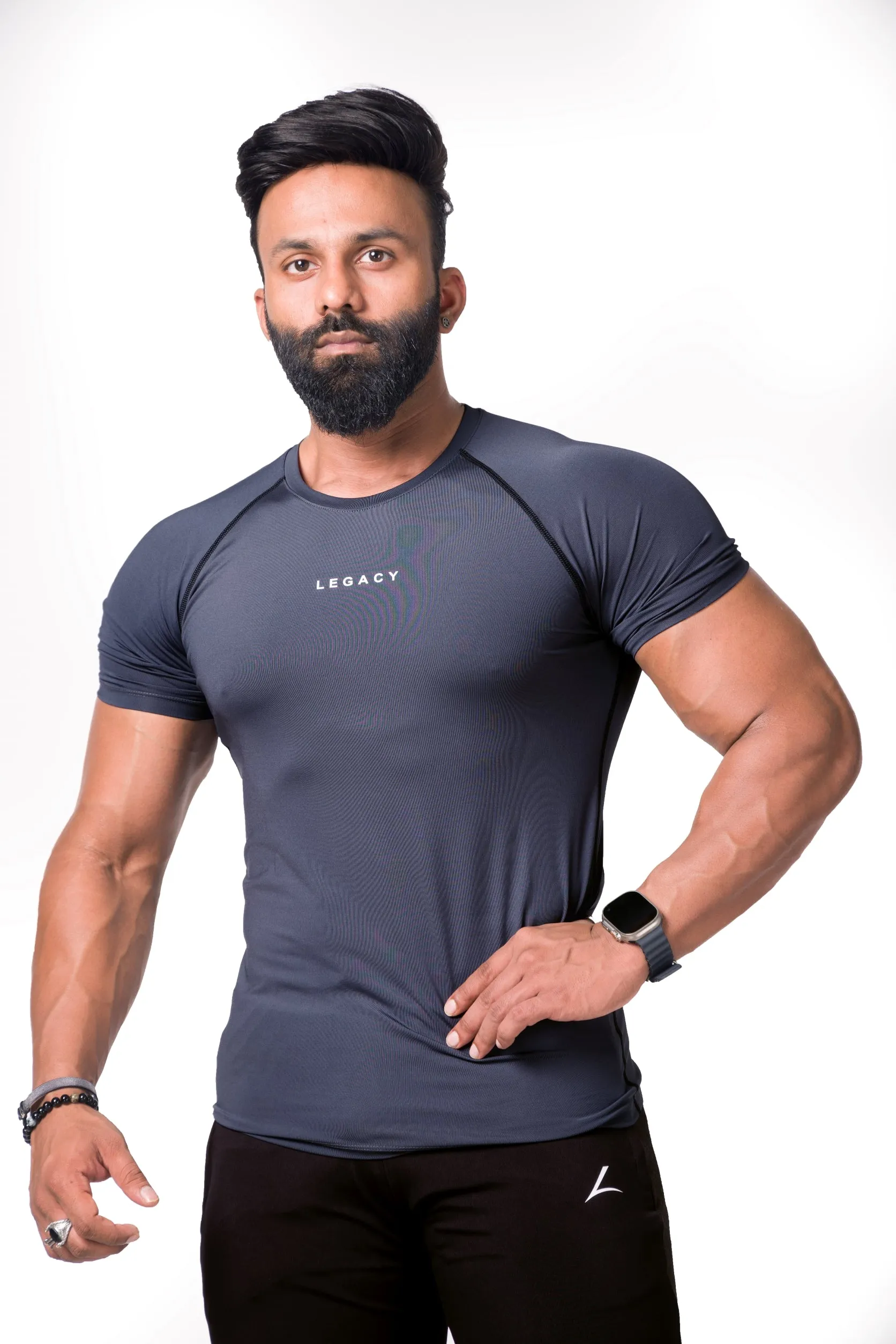 Superhero Compression Grey