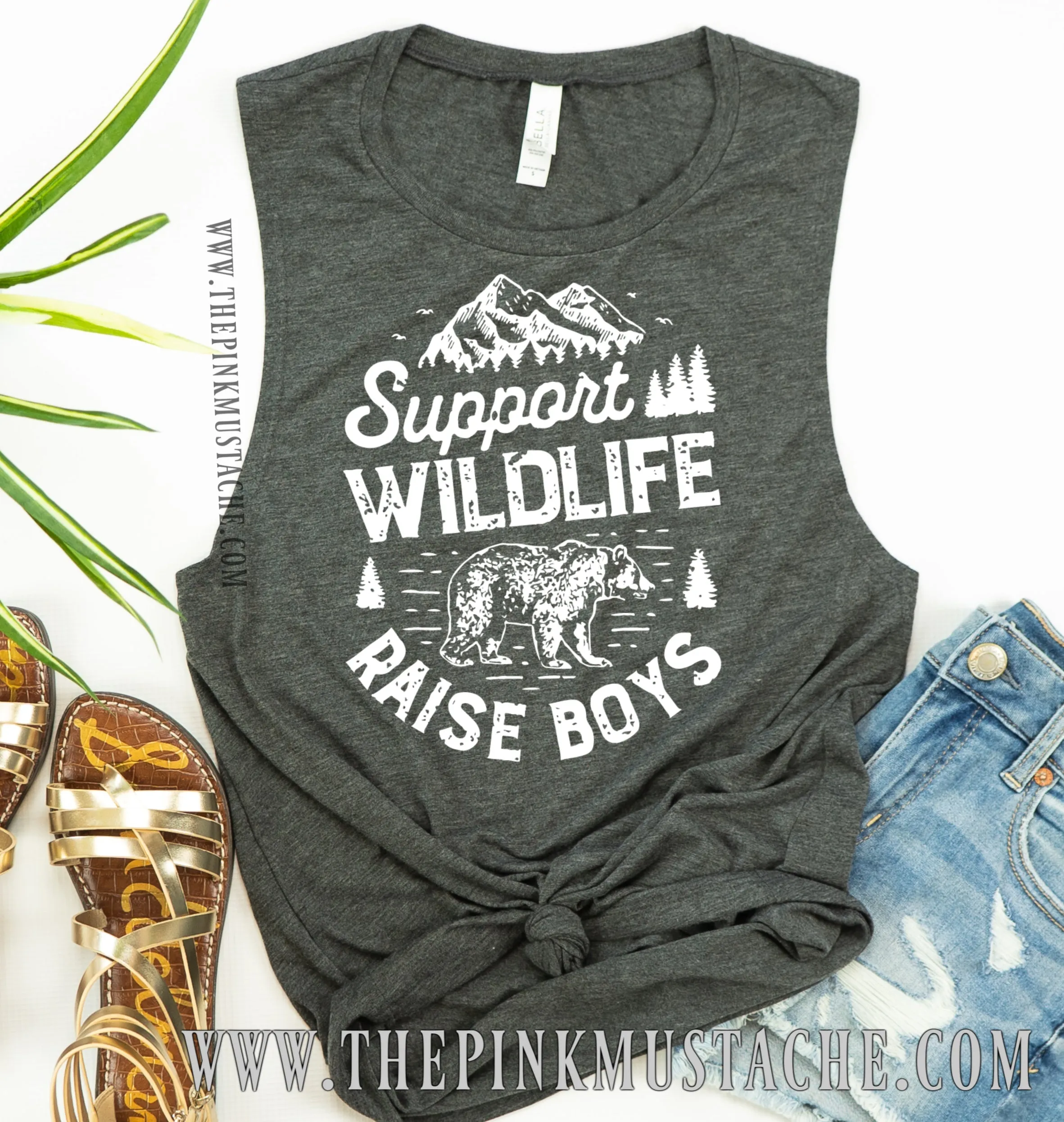 Support Wildlife Raise Boys Tank / Mother's Day Tank
