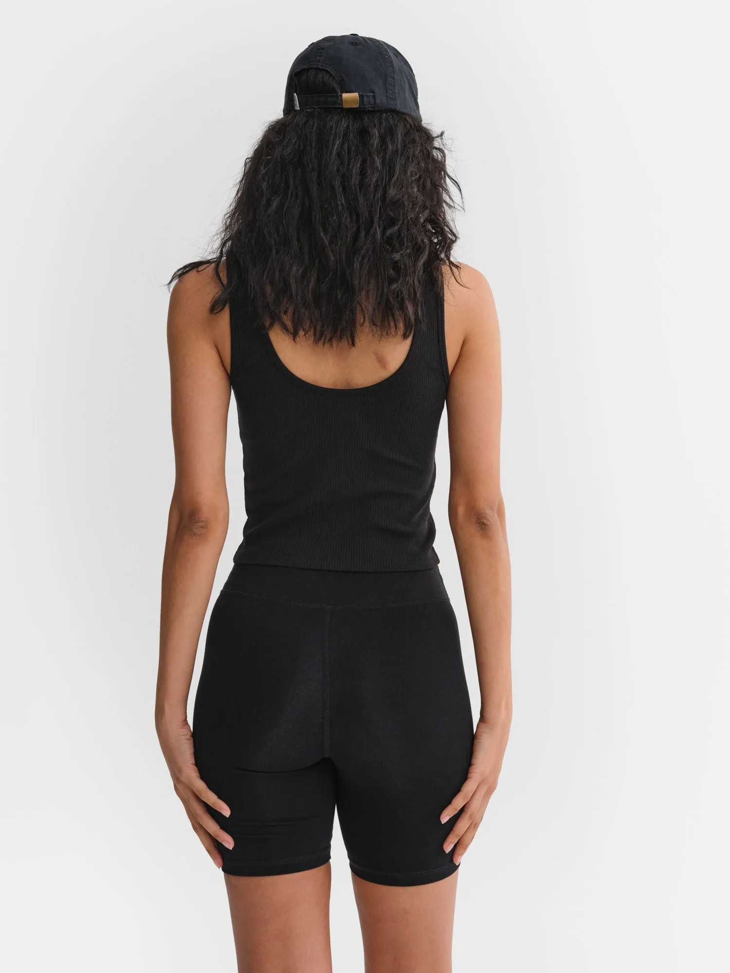 Tencel Rib Crop V-Tank