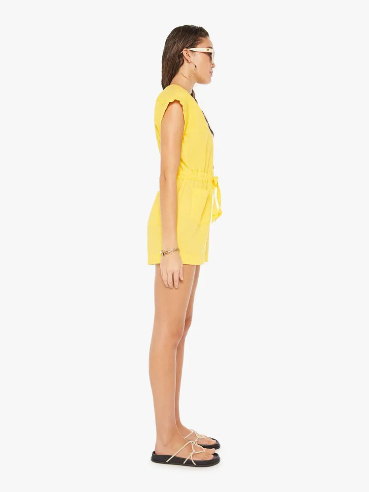 The Long Story Short Romper Yellow