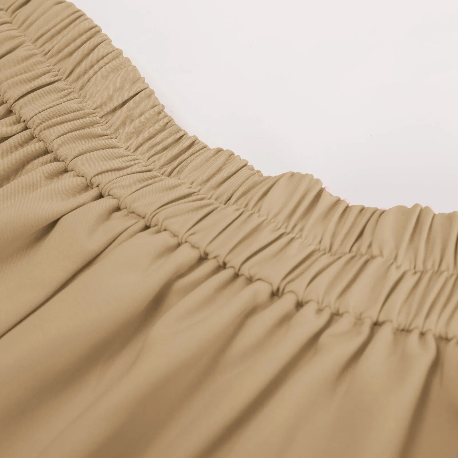 Vintage A-Line Skirt High Waisted Midi Skirt with Pockets & Buttons