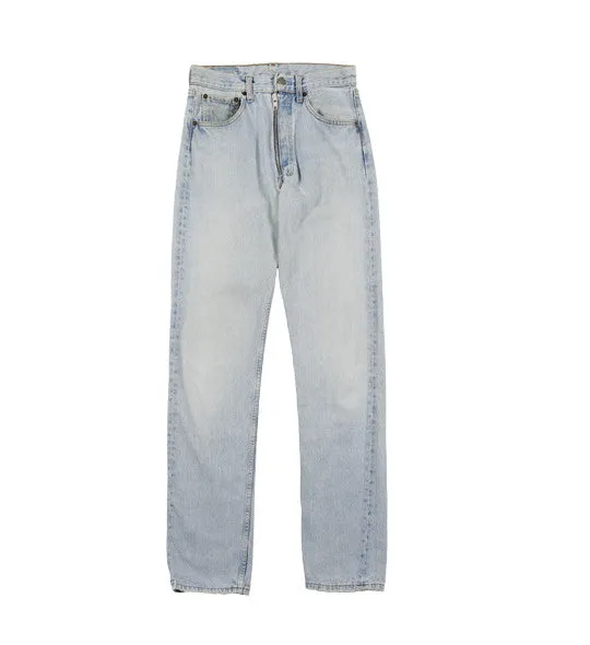 Vintage Artisanal Denim Jeans With Exposed Zips by Martin Margiela
