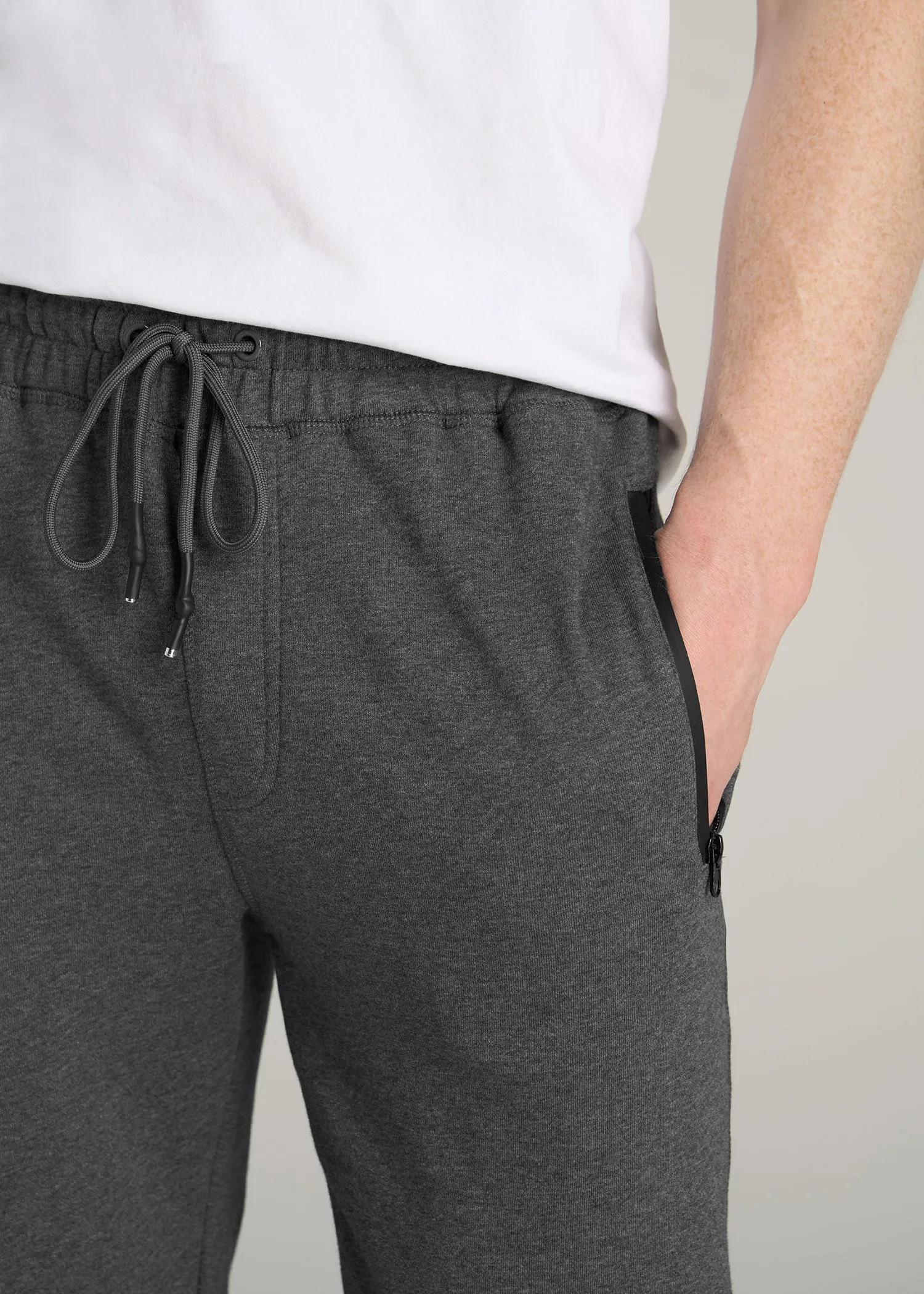 Wearever French Terry Men's Tall Joggers in Charcoal Mix
