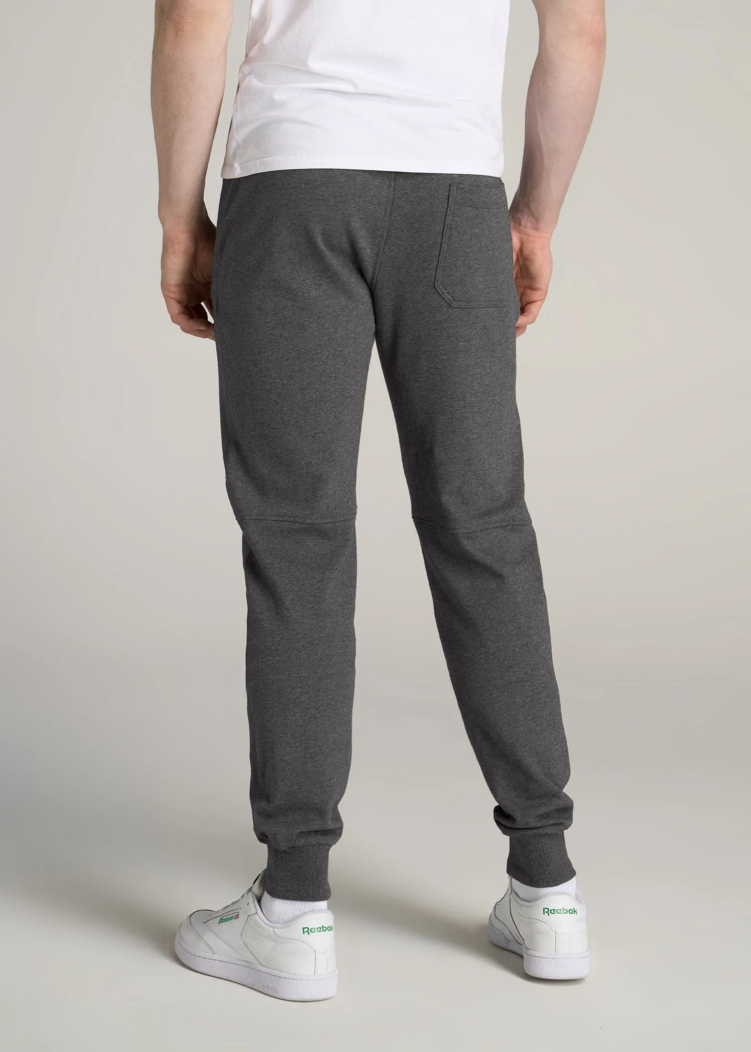 Wearever French Terry Men's Tall Joggers in Charcoal Mix